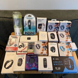 Huge 21-Piece Fitness Tracker/Smart Watch Set - All in original boxes